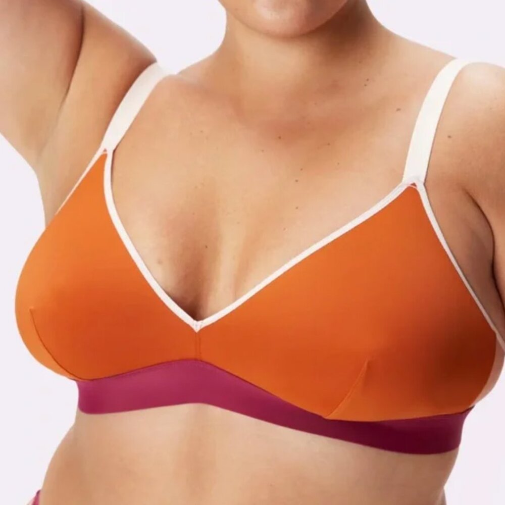 Parade Ultra-Soft Re: Play Triangle Bralette 34E/DD NWOT